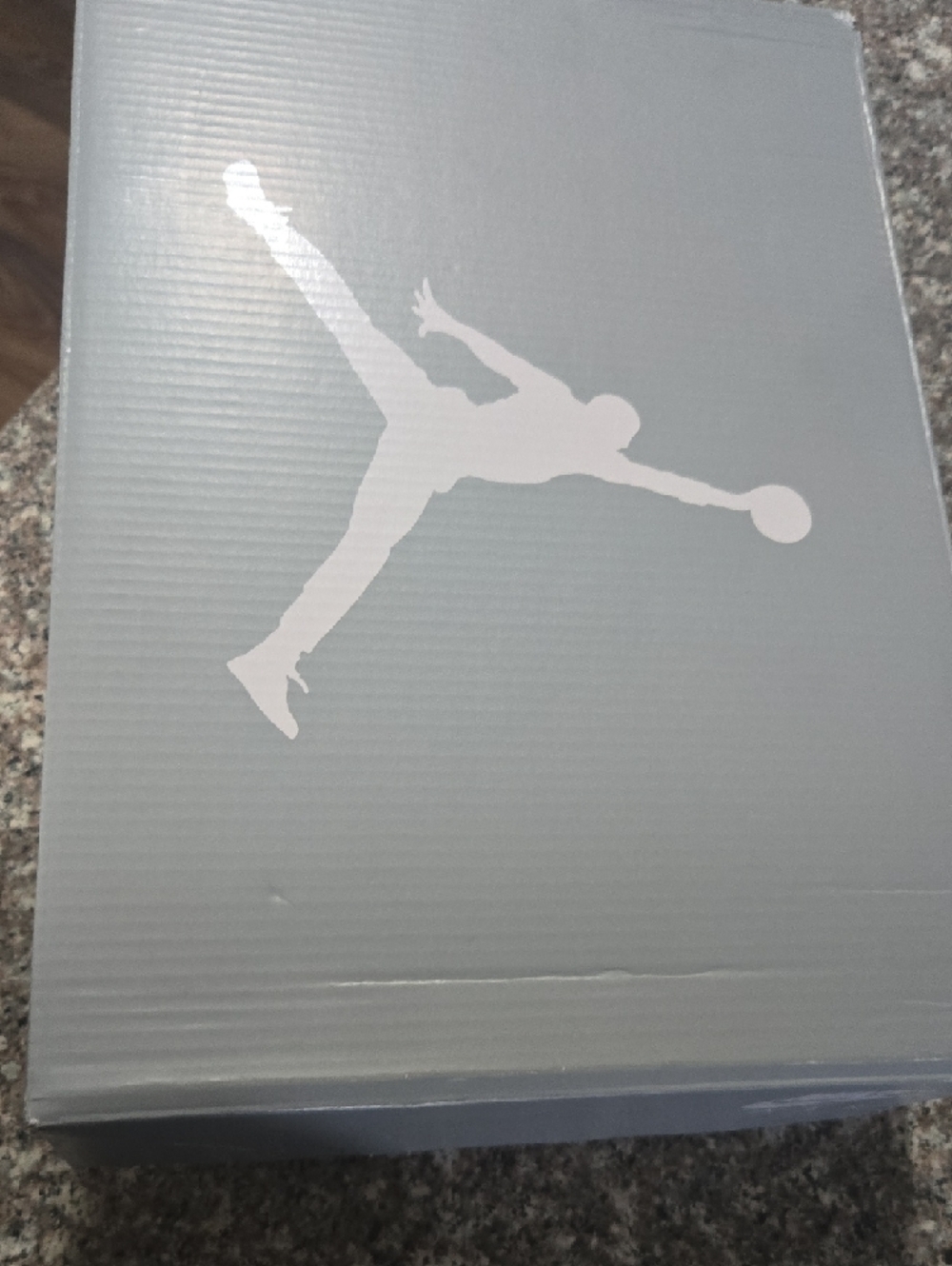 Jordan Grey High-Top Sneakers with White Accent - Picture 5 of 5